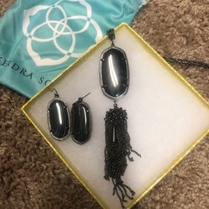 Kendra scott earrings and necklace set